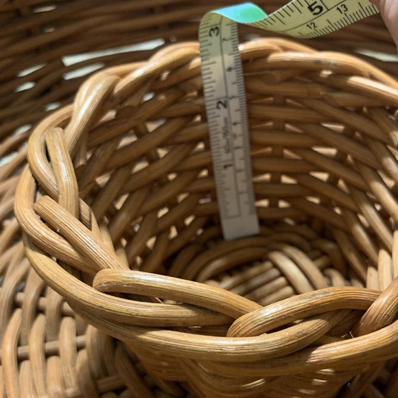 Pierre Large Heavy Duty Chip & Dip Brown with Green Wicker Basket - Picture 9 of 15